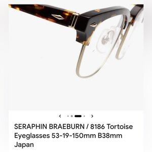 Seraphin Braeburn Eyeglass Frames in Tortoise